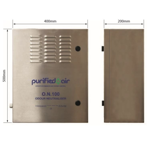 Purified Air ON100 - rozmery