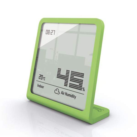 Digitálny vlhkomer a teplomer StadlerForm Selina lime