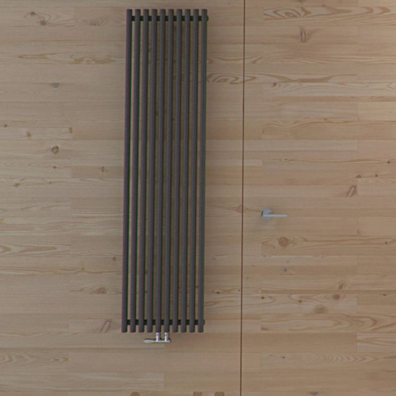 TERMA Tune VWD dizajnový radiátor 1800x490 farba Soft RAL9005 na stenu