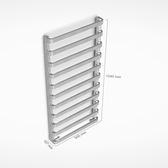 IRSAP Step B kúpeľňový radiátor rozmery
