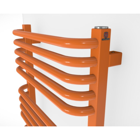 TERMA Alex ONE dizajnový radiátor RAL2003 detail