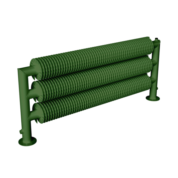 ISAN Spiral RAT3-S samostojný radiátor - RAL 6010