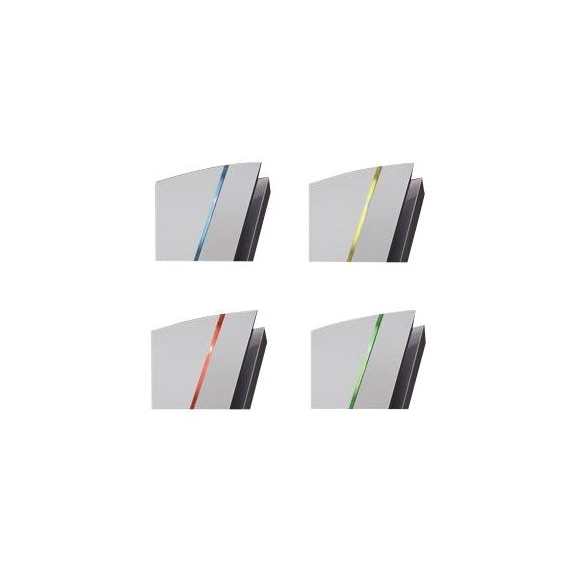 V0 Design Silver CZ strieborný - farebné prúžkyentilátor Silent 10