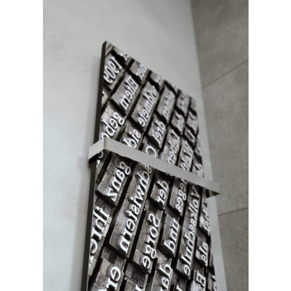 TERMA Case Slim elektrický dizajnový radiátor s potlačou - detail