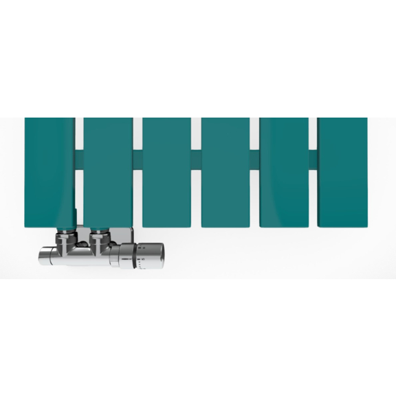 TERMA Cyklon V dizajnový radiátor 1600x495  RAL 5021 Detail