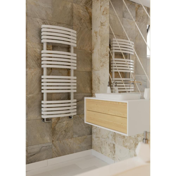 TERMA Kioto One 1185x480 RAL 9016 moderná kúpeľňa