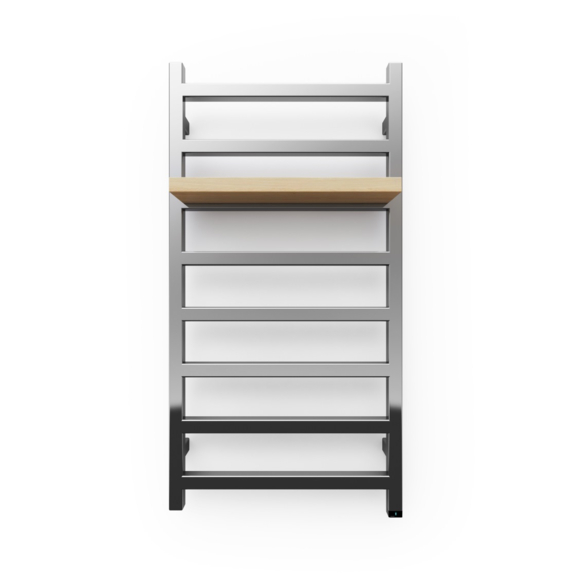 TERMA Simple One dizajnový radiátor 960x500 FARBA Chrome zboku