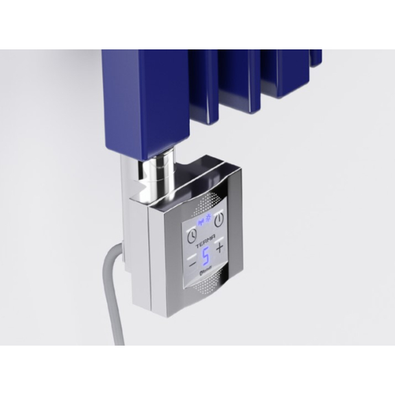 TERMA Sherwood V E dizajnový radiátor RAL5002 detail - elektrický