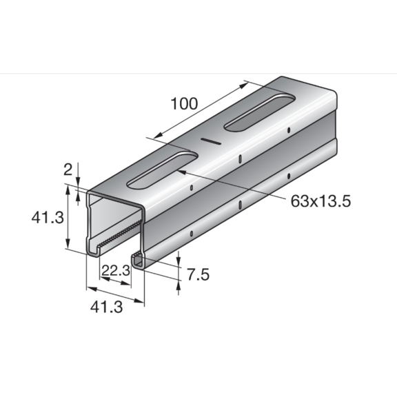 Nosník MQ-41 - rozmery