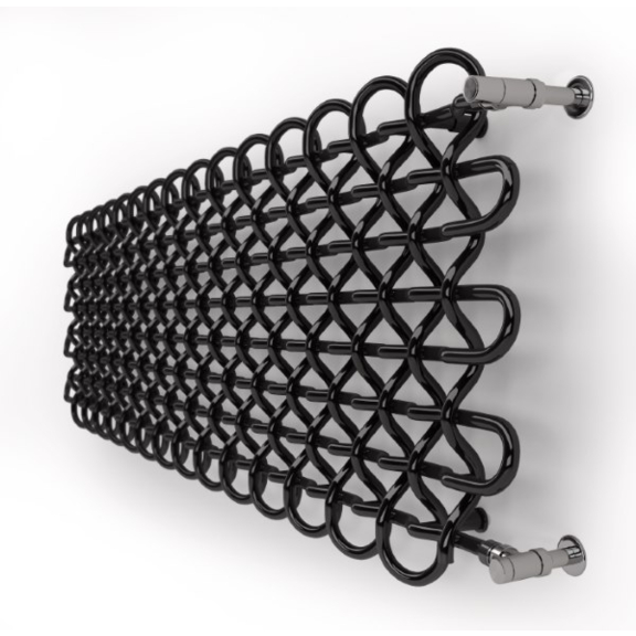 TERMA PLC H dizajnový radiátor 463x1600 RAL 9005 detail2