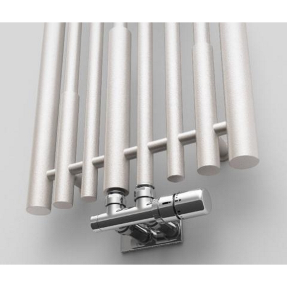 TERMA Cane dizajnový radiátor farba Diamond Silver - detail