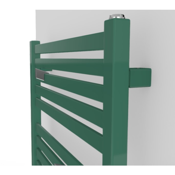 TERMA Marlin elektrický kúpeľňový radiátor farebné prevedenie RAL6000 - detail