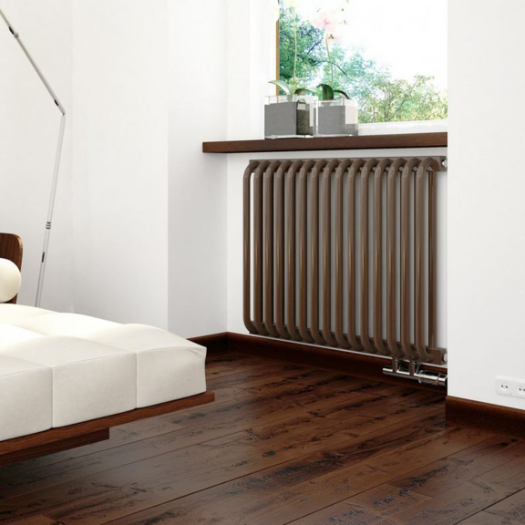 TERMA Delfin elektrický dizajnový radiátor pod okno