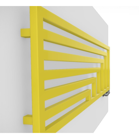 TERMA Angus H elektrický dizajnový radiátor RAL1016 detail