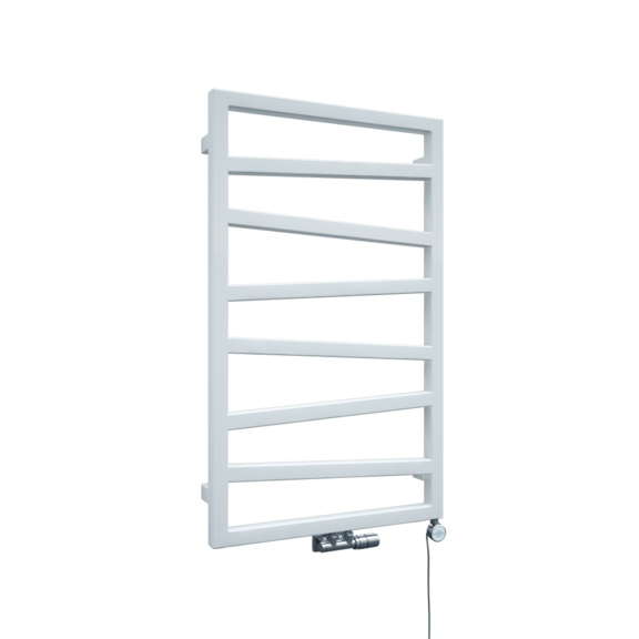 TERMA Zigzag elekrický kúpeľňový radiátor - farba RAL9016 - veľkosť 835x500