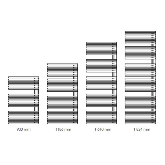 Instal Projekt Giulietta dizajnový radiátor - rozmery