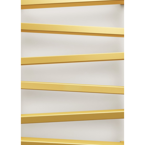 TERMA Zigzag kúpeľňový radiátor 835x500 farba Gold Gloss - detail - profily radiátora