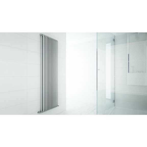 TERMA Delfin dizajnový radiátor vertikálny 1800x500 farba Crome Effect