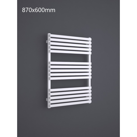 TERMA Quadrus Slim One dizajnový radiátor 870x600 RAL 9016