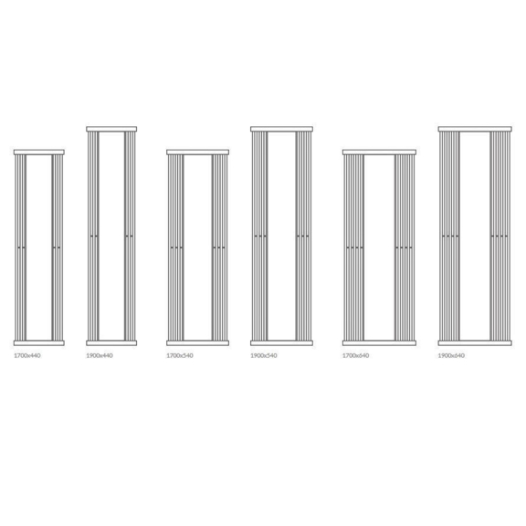 TERMA Intra M dostupné veľkosti