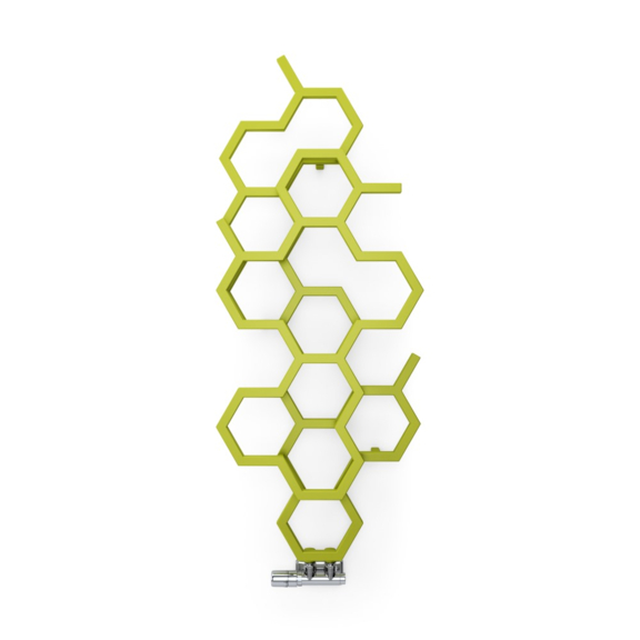 TERMA Hex dizajnový radiátor 1220x480 farba Green Apple