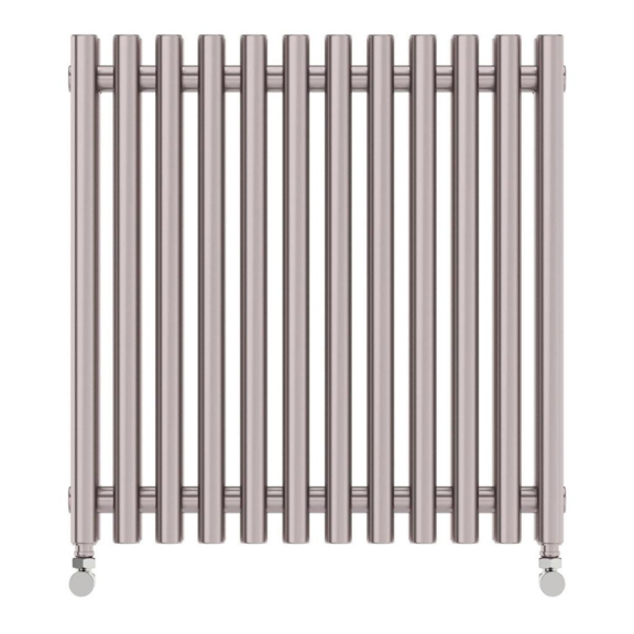 TERMA Tune VWD dizajnový radiátor horizontálny 600x590 farba Silver Matt