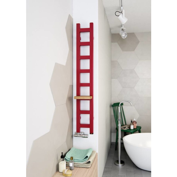 TERMA Easy One vertikálny radiátor 1280x200 RAL3003 s poličkou