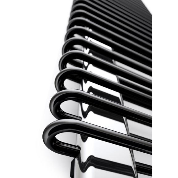 TERMA Michelle dizajnový radiátor 1620x500 chróm a Soft 9005 detail