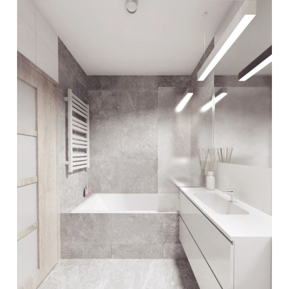 TERMA Marlin kúpeľňový radiátor 1185x430 RAL 6000 detail1