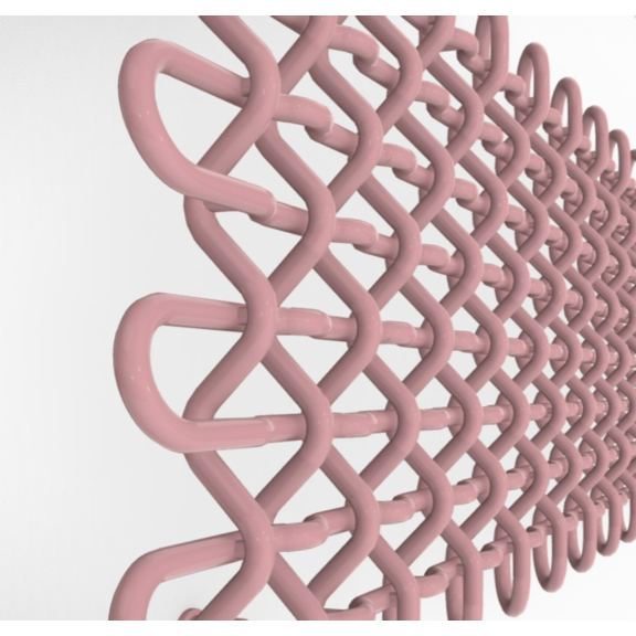 TERMA PLC H dizajnový radiátor farby RAL3015 - detail