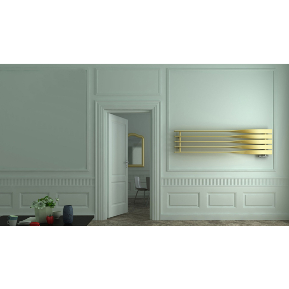 TERMA Cyklon H dizajnový radiátor RAL 1015 celok