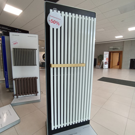 TERMA Triga vodný vertikálny radiátor - showroomový radiátor