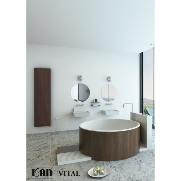 ISAN Vital elektrický radiátor RAL8017