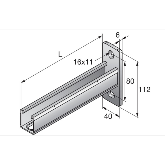 Konzola MM-B-36 - rozmery