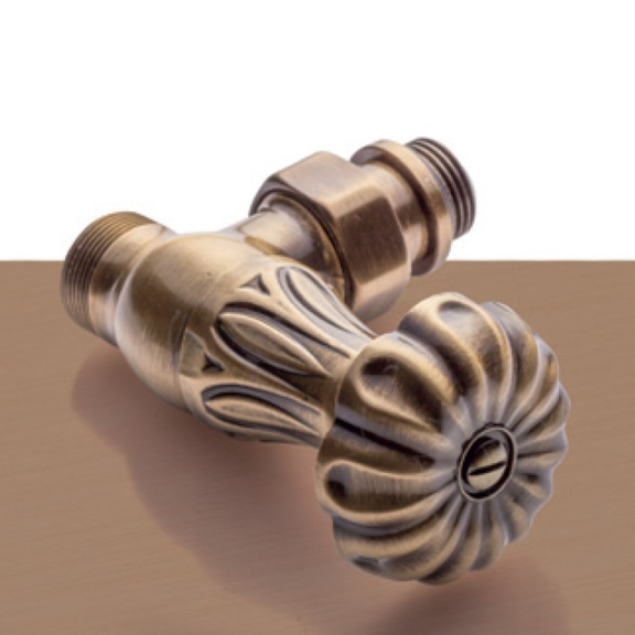 Bronzová manuálna sada ventilov Floral Old Style - rohová