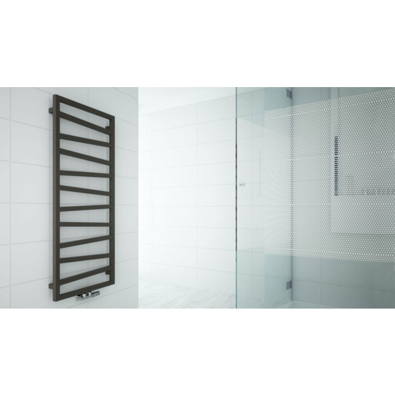 TERMA Zigzag kúpeľňový radiátor 1310x500 farba Metallic Stone interiér