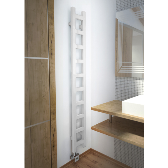 TERMA Easy elektrický dizajnový radiátor farba RAL9016