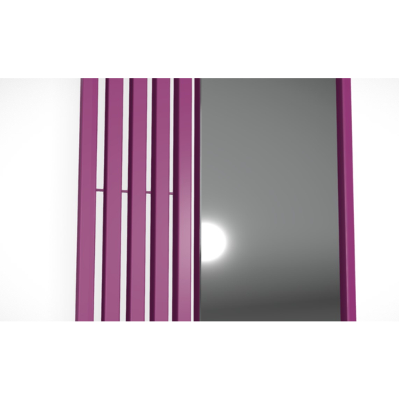 TERMA Triga M dizajnový radiátor - detail zrkadlo