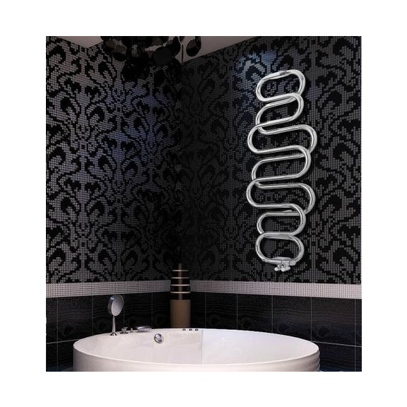 TERMA Perła dizajnový radiátor Chrome - 1760x600 - kúpeľňa