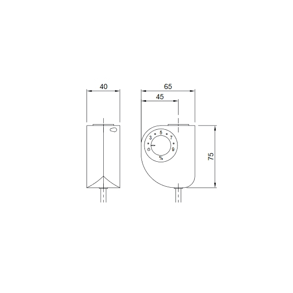 Regulátor Mini PW rozmery