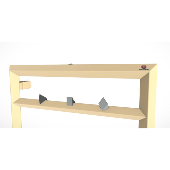 TERMA Diamond kúpeľňový radiátor detail RAL1014 - háčiky spark