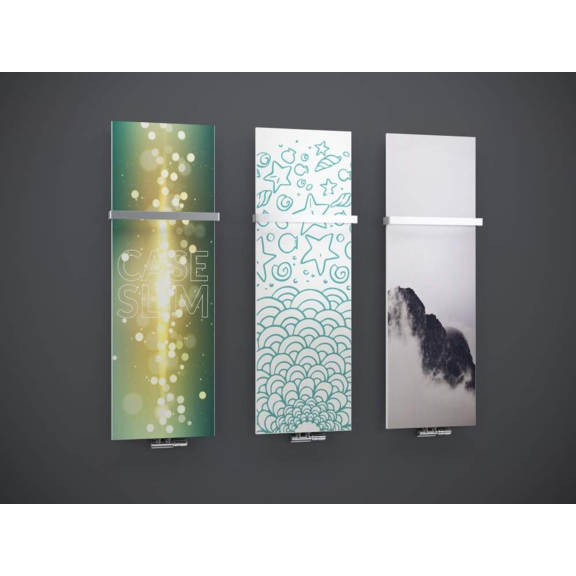 TERMA Case Slim elektrický dizajnový radiátor s potlačou - interiér