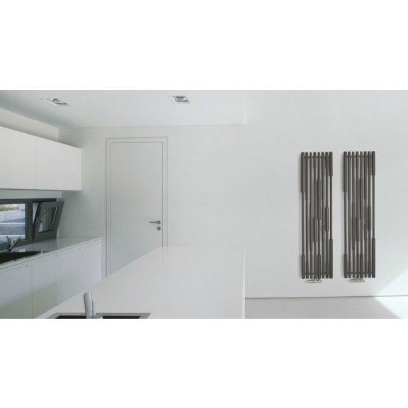 TERMA Cane dizajnový radiátor - Granite v modernom interiéri