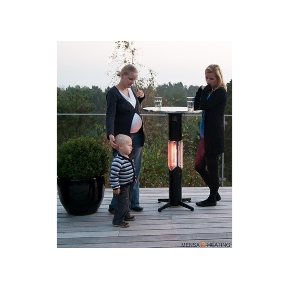 Stolíkový infražiarič Statio čierny