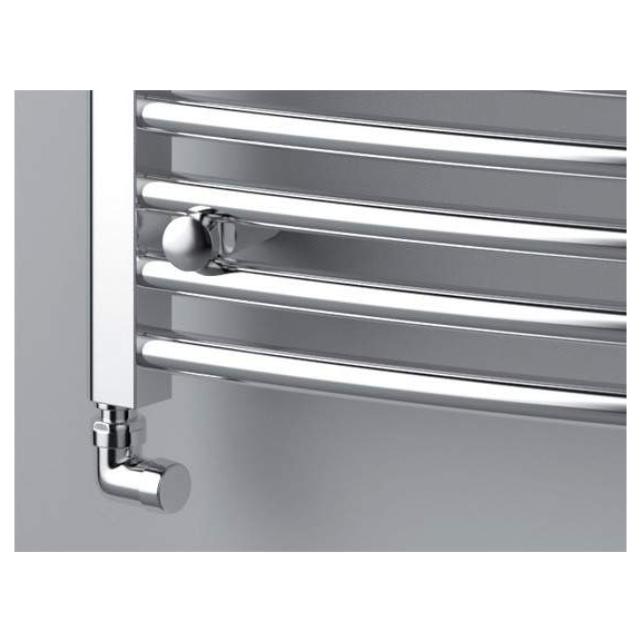 ISAN Palmyra Radius Chrom kúpeľňový radiátor detail