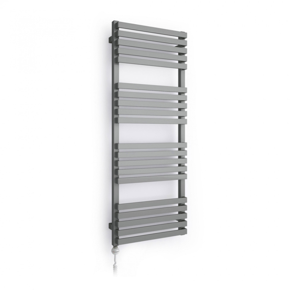 TERMA Quadrus Slim elektrický kúpeľňový radiátor farba Silver Matt - celok