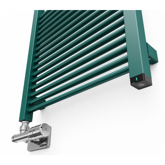 TERMA Mike ONE dizajnový radiátor 735x530 RAL6004 - detail