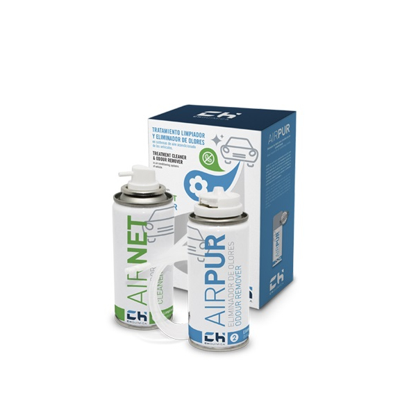 Dezinfekčný a dezodoračný set do auta AIRNET & AIRPUR sprej