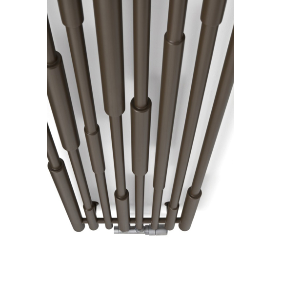 TERMA Cane dizajnový radiátor farba Granite - detail zhora