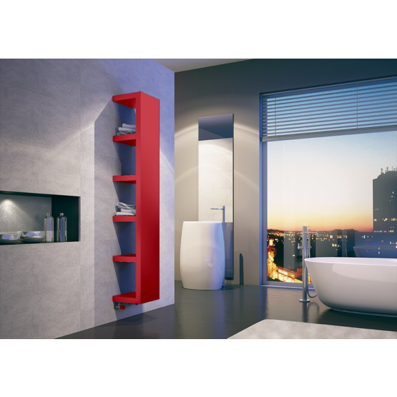 IRSAP Quadraqua dizajnový radiátor 1828x300 L farba Rosso Fragola